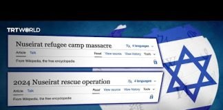 How does Israel employ a 'secret army' to enforce Zionist narratives on Wikipedia